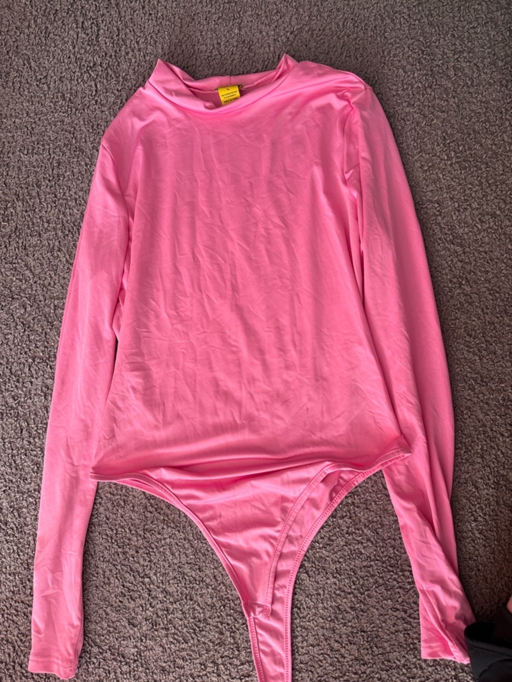 Daisy Pink Long-Sleeve One-Piece Bodysuit